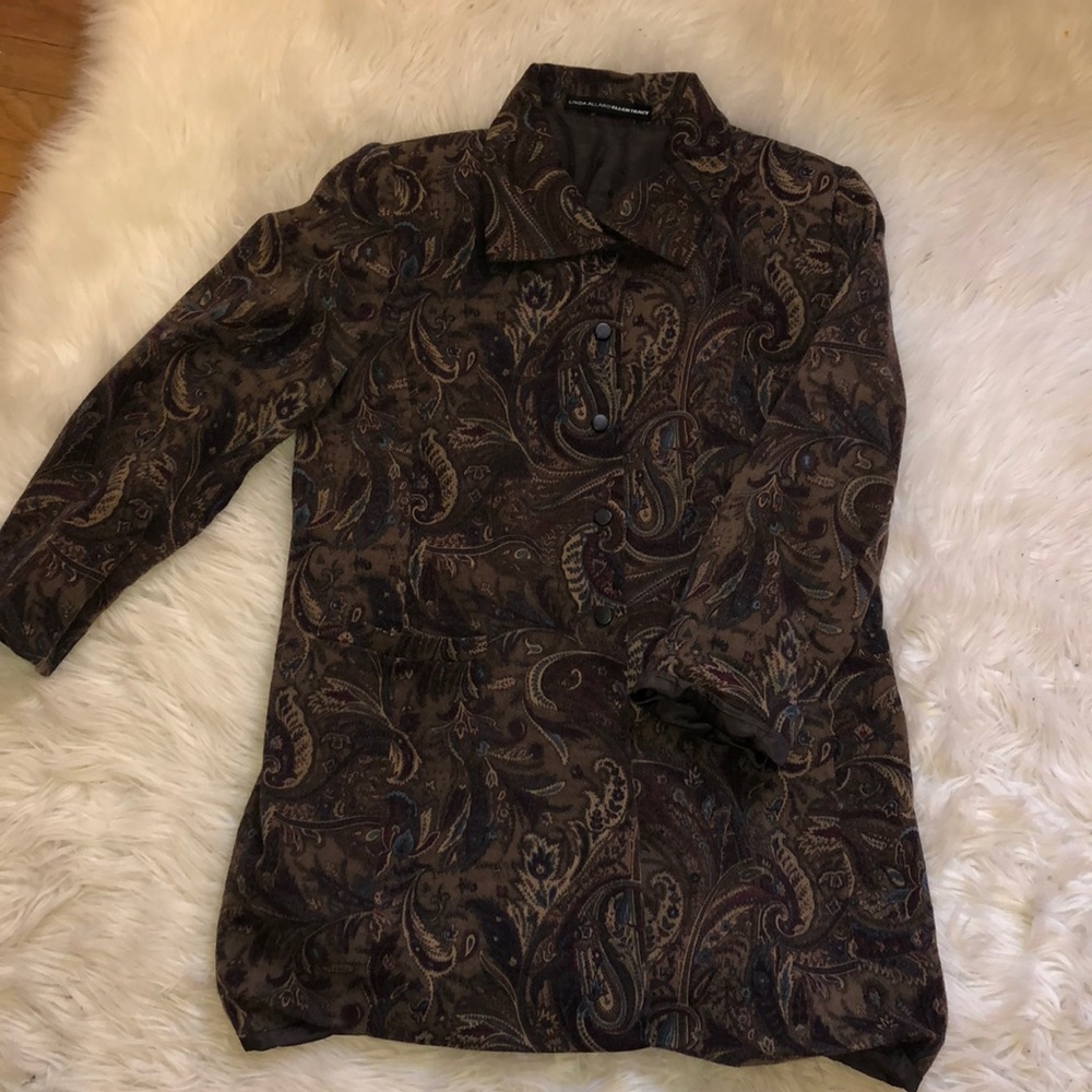 Ellen Tracy. Paisley oversized blazer!